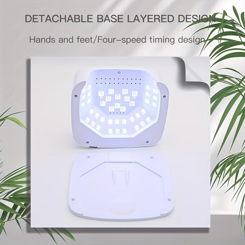 SS10 Lámpara de Uñas Recargable Inalámbrica de 168W - Secado Rápido, 4 Ajustes de Temporizador, Control Táctil y Sensor Automático - Uñas de Calidad Salón en Casa