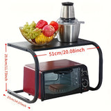 Rejilla de almacenamiento para microondas, encimera multifuncional de cocina, rejilla para horno, rejilla de almacenamiento especial para arrocera doméstica de varias capas (1pc)