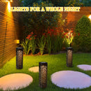 8/4pcs Luces Solares de Jardín para Halloween | Luces LED Huecas en ABS, Decoración Espeluznante para Exteriores, Iluminación Solar Eficiente para Patio, Césped y Calle (Desmontables y Fácil Instalación)