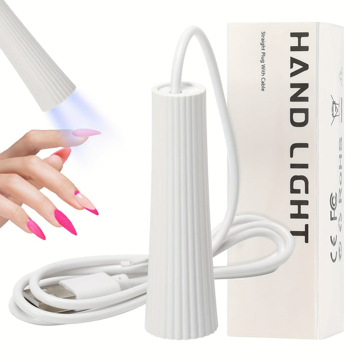 Secadora de uñas LED portátil para esmalte en gel, lámpara de uñas mini manual con USB, luz de curado para pegamento de uñas en gel sin formaldehído, herramienta de arte de uñas para el hogar, accesorios para uñas, herramientas para uñas | Secadora de uñ