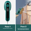 Plancha de Vapor Portátil 1 Unidad - Plancha Compacta para Viajes con Potente Vapores de 40W, Placa Grande de Titanio para Ropa Sin Arrugas, Calentamiento Rápido y Distribución Uniforme del Calor, Ideal para Hogar, Viajes y Lavandería - Enchufe US (110V)