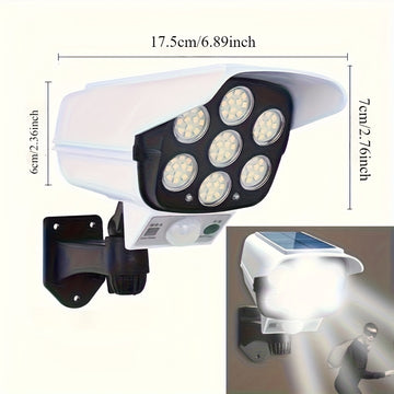 Luces LED con Sensor de Movimiento Solar para Seguridad Exterior - Fácil Instalación, Ideal para Porche, Jardín y Entrada