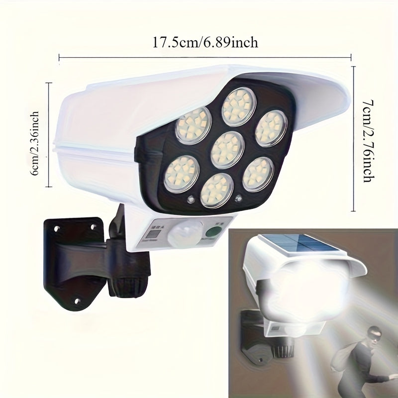 Luces LED con Sensor de Movimiento Solar para Seguridad Exterior - Fácil Instalación, Ideal para Porche, Jardín y Entrada