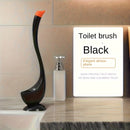 Escobilla para inodoro de cisne de 2 colores, herramienta de limpieza de baño de plástico, limpieza de 360° con cerdas anguladas, cepillo de baño reutilizable para una limpieza eficiente en casa y oficina, conjunto de escobilla y soporte
