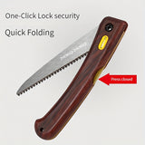 Sierra de Mano Plegable ZHENGQI 3 Lados con Hoja Ligera para Madera/Metal - Diseño Manual Sin Batería, Ideal para Carpintería, Podas y Proyectos DIY, Herramientas de Trabajo en Madera