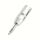 Adaptador TRS Estéreo a XLR de 1/4 Pulgada, Conector Masculino XLR a Cuarto de Pulgada (6.35 mm) para Audio Balanceado Compatible con Micrófonos y Mezcladores