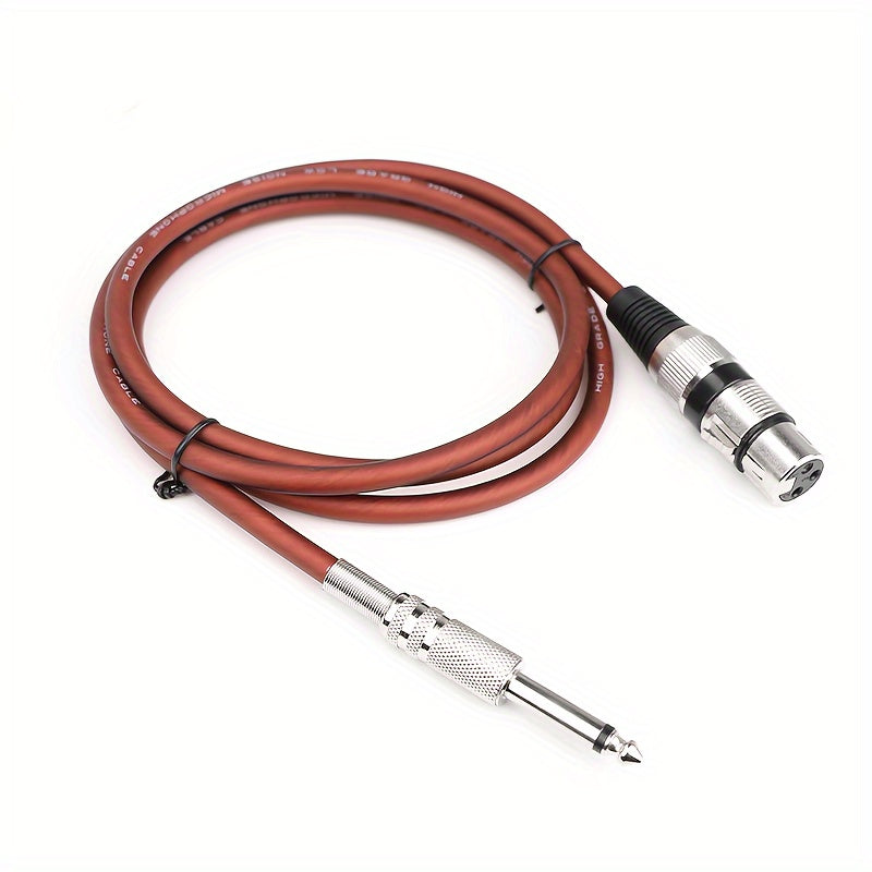 Cable de Audio i-zclive de 6.5mm a XLR, Cable de Audio Macho de 6.35mm a Hembra XLR, Cable de Audio Macho de 6.35mm a Hembra XLR para Micrófono, Cable de Audio XLR de Aleación de Zinc y Aluminio, Cable de Audio Mono de 6.5mm, Cable de Audio para Conectar