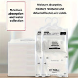 Paquete de 3/6/12 Bolsas Colgantes para Deshumidificación, Capacidad Grande de Silicona Desecante, Antimoho y A prueba de Humedad, Adecuado para Armarios, Dormitorios, Gabinetes de Baño - Paquetes de Deshumidificación Reutilizables