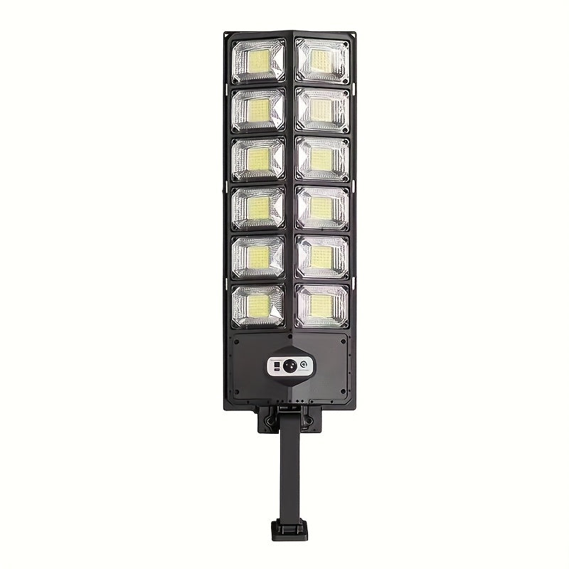 1 paquete de luz solar LED súper brillante de 504 luces, luz para exteriores, 3 modos (día/noche), iluminación para jardín con sensor de movimiento inteligente