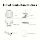 Prensa de ajo y picadora de cocina mini, picadora de ajo eléctrica, trituradora recargable por USB.