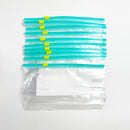 10pcs Bolsas de Almacenamiento Transparentes de PE con Sello de Cuerda Deslizante - Reutilizables, Mantenimiento de Frescura para Refrigerador y Congelador, Ideales para Frutas, Verduras, Carne y Más, Almacenamiento de Alimentos