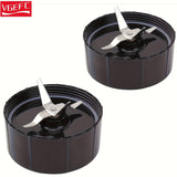 Cuchillas cruzadas VGEFC compatibles con la serie Magic Bullet 250W MB1001 con juntas de repuesto para licuadora