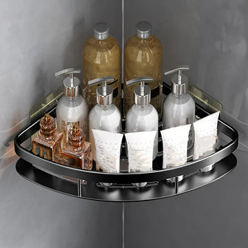 2pcs Estantes de Acero Inoxidable para Baño - Impermeables, Organizador de Esquina Montado en la Pared sin Taladro para Champú y Jabón, Almacenamiento y Organización para el Hogar y Garaje