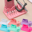 1 pieza, organizador de herramientas de arte de uñas con múltiples compartimentos - Portátil, soporte de taladro de manicura con múltiples ranuras para herramientas de arte de uñas, esmalte de uñas y accesorios - Ideal para uso en salón y hogar, almacena