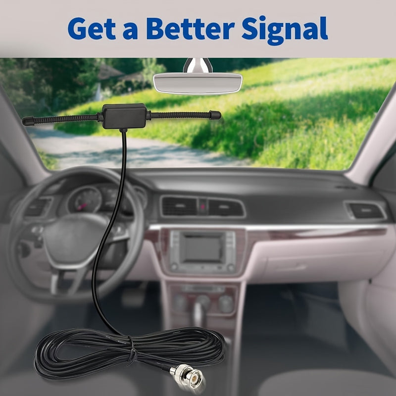 Antena de Montaje Adhesiva para Coche y Camión VHF UHF, Antena Dipolo Macho BNC Compatible con Radios Amateurs Ham para Vehículos, Compatibles con Uniden Bearcat Whistler Shack