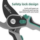 Herramientas de jardinería para podar flores, con tijeras de doble parada hechas de acero SK5.