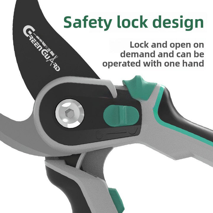 Herramientas de jardinería para podar flores, con tijeras de doble parada hechas de acero SK5.