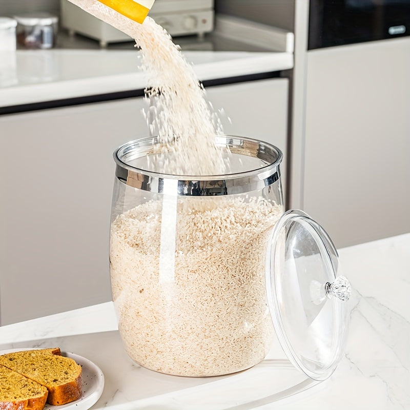 Tarros Grandes Transparentes Sellados para Uso Doméstico, Adecuados para Marinados de Verduras, Adobos y Almacenamiento de Frutos Secos y Granos. Soluciones de Almacenamiento de Cocina | Contenedores de Visibilidad Clara | Tarro con Sellado Seguro