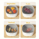 Rinser Automático de Verduras y Frutas con Cesta de Limpieza de Gran Capacidad - Lavaplatos Portátil para Cocina, Diseño Ahorrador de Espacio para Hogar, Granja o Viaje - Construcción en Material PP (Funciona con Baterías No Incluidas), Herramienta de Li