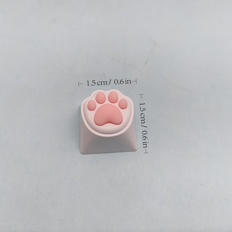 Conjunto de 4 piezas de Teclas de Computadora con Forma de Garra de Gato Kawaii para Teclado Mecánico Cherry MX ESC Key Cross Axis