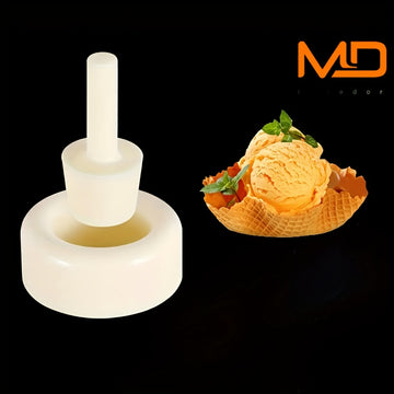 Kit para Hacer Conos de Helado, Molde DIY para Conos de Waffle, Plástico ABS Libre de Plomo, Molde para Hornillos y Rollos de Crema Crocante, Accesorio de Cocina para Hornear
