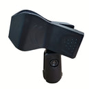 4 piezas de clips de soporte de micrófono para PC negros, soporte de micrófono con cable e inalámbrico giratorio, accesorios de montaje