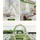 4 paquetes de 72 pulgadas (182,88 cm) de flores colgantes artificiales blancas de wisteria - Guirnalda de vino para arco de boda, fiesta, jardín, decoración del hogar - Perfecto para el Día de San Patricio, Pascua, primavera y verano, decoración al aire