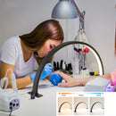 2025 Lámpara de Uñas Semi-Creciente Mejorada - Luz Profesional USB con Interruptor Encendido/Apagado, Brazo Extensible para Hogar y Salón - Compatible con Manicura, Pedicura, Maquillaje, Tatuajes y Manualidades - Construcción en Aluminio Duradero, Lámpar