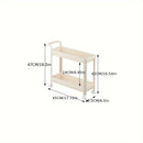 1 Unidad De Estante De Almacenamiento Estrecho Para Condimentos De Cocina, Carrito De Almacenamiento Para Huecos De Refrigerador, Estante De Almacenamiento Móvil Para Espacios Pequeños, Gabinete De Almacenamiento Móvil Para Dormitorio Y Baño, Organizació