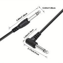 I-zclive, Cable de audio de 90 grados de 6.5 mm, de 6.35 mm de cobre libre de oxígeno, Línea de reducción de ruido de codo recto de 6.35, Conector de metal aplicable para computadora, Eid Al-Adha Mubarak