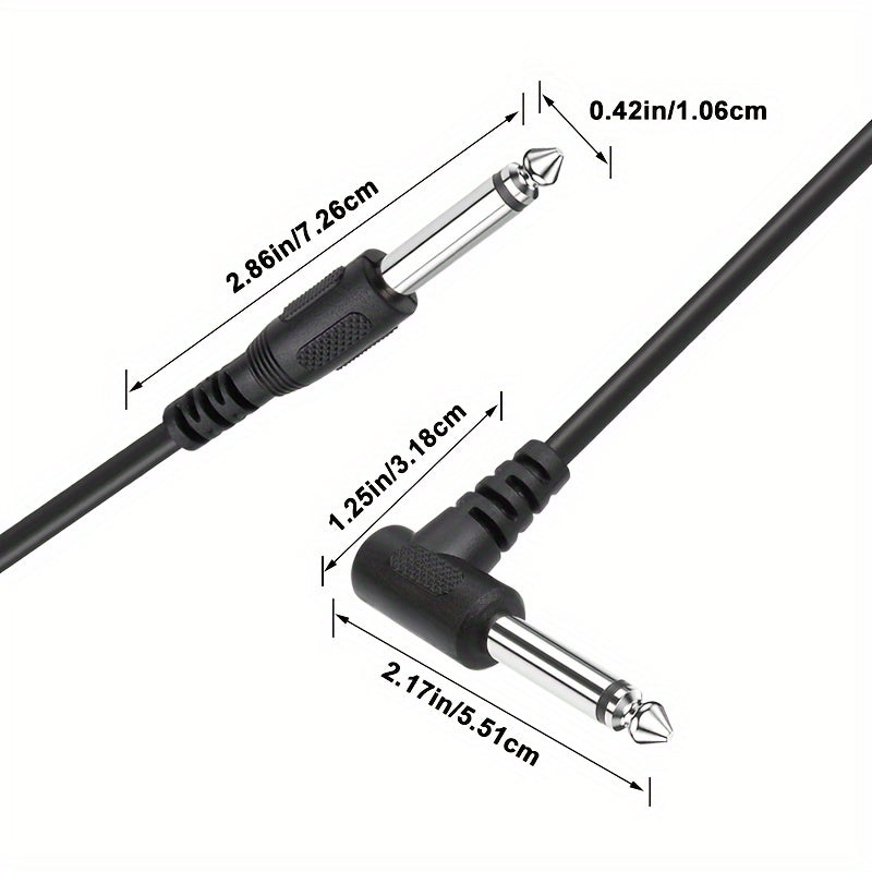 I-zclive, Cable de audio de 90 grados de 6.5 mm, de 6.35 mm de cobre libre de oxígeno, Línea de reducción de ruido de codo recto de 6.35, Conector de metal aplicable para computadora, Eid Al-Adha Mubarak