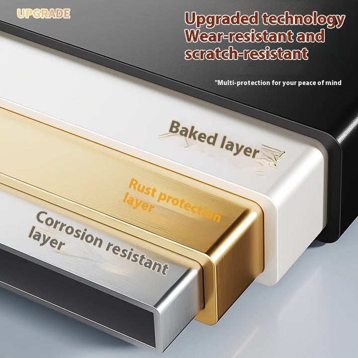 Estantería de metal negra de 3/4 niveles con ruedas, ideal para espacios pequeños, cocinas, baños y lavanderías, carrito práctico moderno con ruedas bloqueables