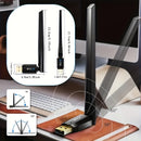 Adaptador sin varillas USB BT 5.3 de Largo Alcance, conexión máxima hasta 150 metros/49.21 pies, receptor sin varillas para escritorios y portátiles, compatible con Windows 8.1/Windows 10/Windows 11, ideal para conectar dispositivos sin cables
