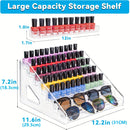 Organizador Acrílico Multifuncional, Adecuado para Esmalte de Uñas, Cosméticos, Gafas de Moda y Aceites Esenciales - Fácil Instalación, Soporte Duradero con Superficie Pulida