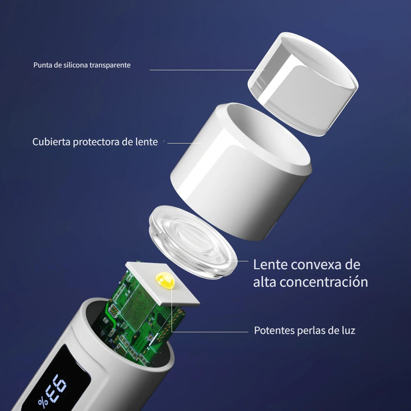 Linterna Portátil LED para Uñas con Pantalla, Mini Lámpara de Gel, Secador USB Rápido para Manicura y Pedicura