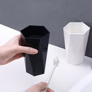 Vaso para enjuague bucal y cepillo de dientes en forma de rombo, juego de vasos para baño, ideal para parejas