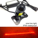 GCYS LED Luces de proyección de neón para coches, 6 patrones conmutables de línea de seguridad, accesorio decorativo con cableado duro para vehículos y motocicletas, sin batería, resistente al agua