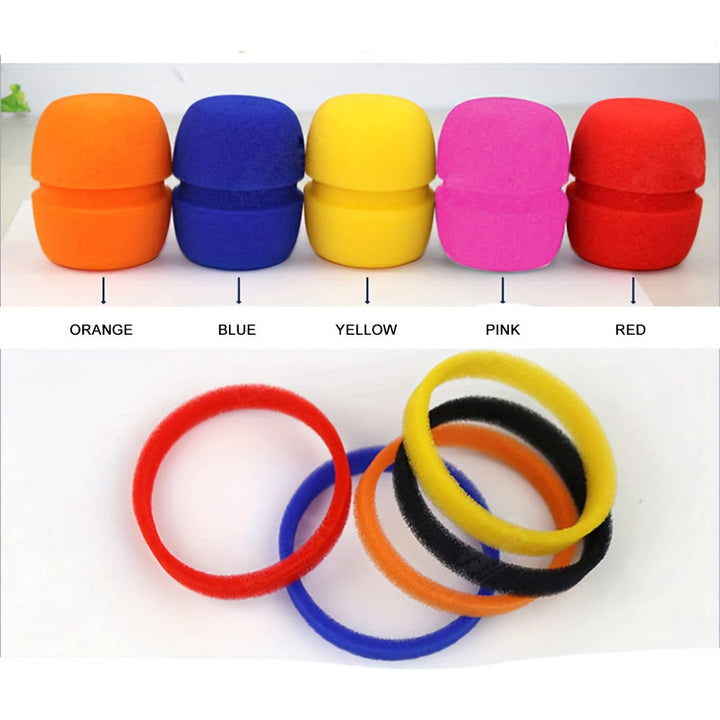 5 Piezas de Fundas de Espuma para Micrófono Universal, Pantalla Antiviento para Microfónicos Manuales