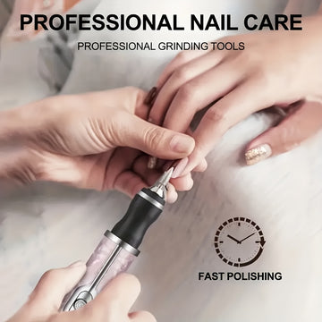 Profesional Taladro de Uñas Acrílicas, Kit Eléctrico USB para Gel y Salón en Casa, Lima Eléctrica y Amoladora para Pedicura y Diseño de Uñas