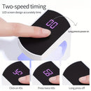 Mini Lámpara LED para Uñas con Temporizador, Secador de Uñas Portátil Rápido y Ligero para Manicura, Arte DIY en Viajes
