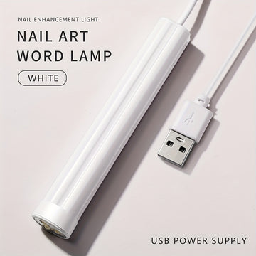 Linterna de Uñas Portátil con USB - Doble Fuente de Luz para Secado Rápido/Esmalte LED, Diseño Compacto y Ligero, Función Sin Pantalla e Inodoro, Recargable (Rosa Brillante/Blanco/Verde), Cuerpo de Plástico Duradero, Herramienta Ligerita, Alta Calidad, I