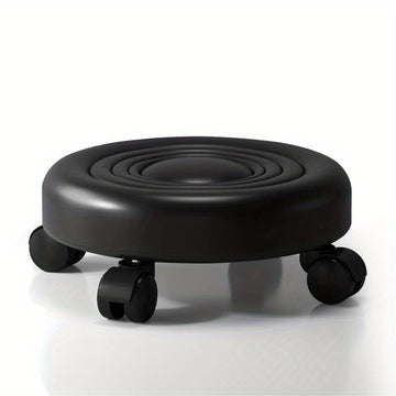 1 Pieza, Taburete Bajo Para Sentarse, Taburete Pequeño Con Ruedas, Silla Giratoria De 360 ° Para Adultos, Trabajo De Limpieza, Taburete Bajo Al Suelo Con Almohadilla Suave Y Ruedas Giratorias