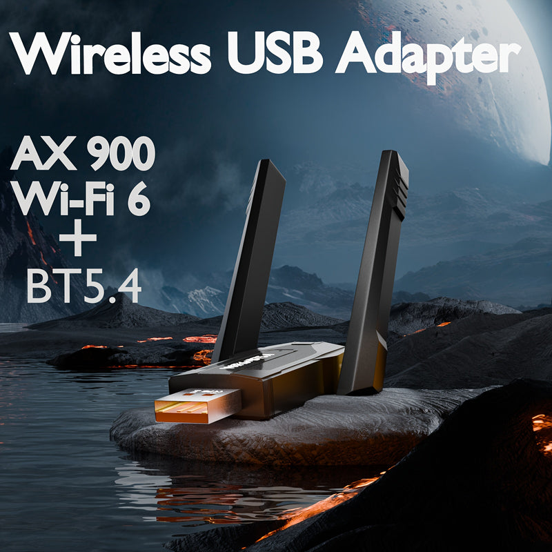 Adaptador sin varillas Mini para PC de Escritorio, Adaptador WiFi USB 900Mbps con Antena Dual Band de Alta Ganancia Integrada, Compatible con Windows 7/8/10/11 y Portátiles – ¡Activa tu Computadora en Segundos y Crea un Punto Acceso Móvil!