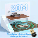 Adaptador sin varillas 5.4 BT, Receptor sin varillas USB, Compatible con Windows 11/10/8.1 Plug & Play Mini Receptor y Transmisor sin varillas 5.4+EDR, Compatible Retrocompatible Automáticamente con 5.3/5.1/5.0/4.2/4.1/4.0 y Otras Versiones para Auricula