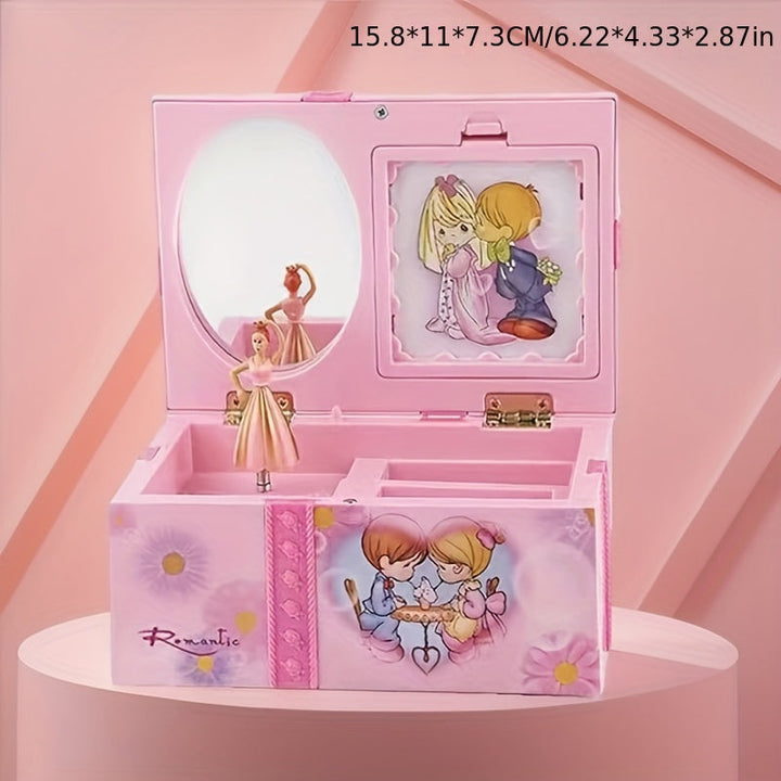 Caixa de Música Creativa para Cumpleaños - Organizador de Escritorio con Baile Musical, Decoración para Estantería, Oficina o Entrada, Regalo de San Valentín y Pascua