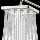 Cabezal De Ducha De Alta Presión Para Baño, Cuadrado Plateado/De Color Negro, Rociador De Ducha Fijo Diario Para Baño, Accesorios De Baño, Cabezal De Ducha