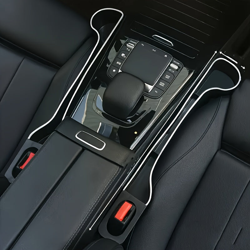 2 piezas de Portavasos Multifuncional para el Espacio entre los Asientos delantero y trasero del Coche - Caja organizadora multifuncional para coches, utilizada para organizar y almacenar accesorios interiores del automóvil, manteniendo un ambiente limpi