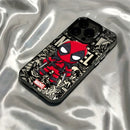 Funda para iPhone 16, 15, 14, 13, 12, 11 Pro Max, X, XR, XS Max, 8, 33 Plus con diseño de Deadpool, resistente a golpes y con acabado mate