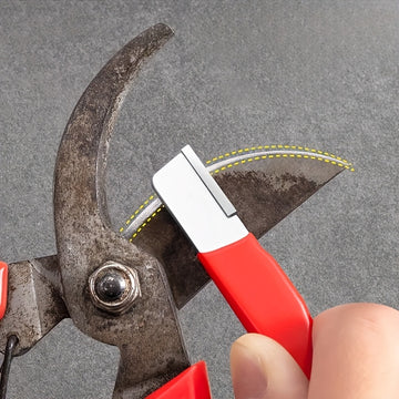 Disponible en 2 colores. Piedra de afilar profesional para cuchillos de cocina, herramienta multifuncional de acero tungsteno y cerámica para afilar cuchillas, adecuada también para tijeras de jardín