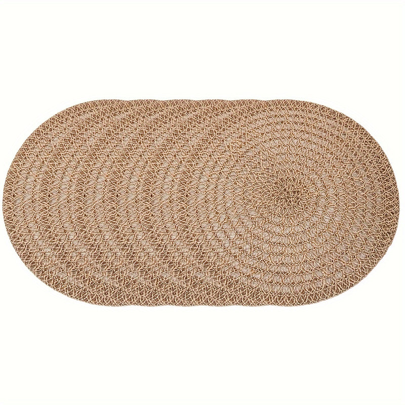 6 piezas de individuales de yute para mesa, decoración de cocina y hogar